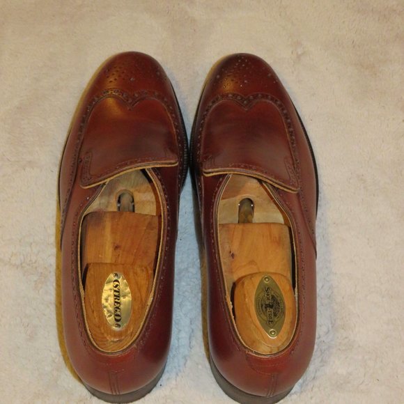 Peal & Co x Crockett & Jones Raywood Brown Leather Brogue Loafer 7D NWB $700 main image 8